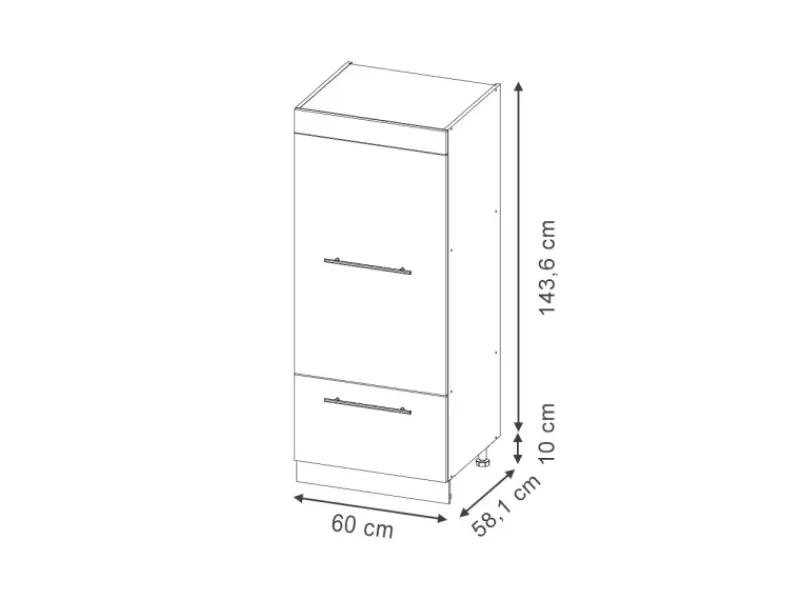Vicco Mikrowellenschrank Fame-Line Küchenregal für die Mikrowelle Hochglanz/Weiß 60 cm< Küchenregale