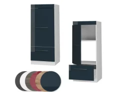 Vicco Mikrowellenschrank Fame-Line Küchenregal für die Mikrowelle Hochglanz/Weiß 60 cm< Küchenregale