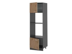Vicco Mikrowellenschrank R-Line Küchenregal für die Mikrowelle Artisan-Eiche/Anthrazit 60 cm< Küchenregale