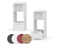 Vicco Mikrowellenschrank Fame-Line Küchenregal für die Mikrowelle Hochglanz/ 60 cm Offen< Gefrierschränke|Küchenregale