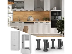 Küchenregale<Vicco Mikrowellenschrank Fame-Line Küchenregal für die Mikrowelle Landhaus/ 60 cm