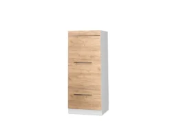 Vicco Mikrowellenschrank Fame-Line Küchenregal für die Mikrowelle Goldkraft /Weiß 60 cm< Küchenregale