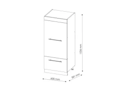 Vicco Mikrowellenschrank Fame-Line Küchenregal für die Mikrowelle Goldkraft /Weiß 60 cm< Küchenregale