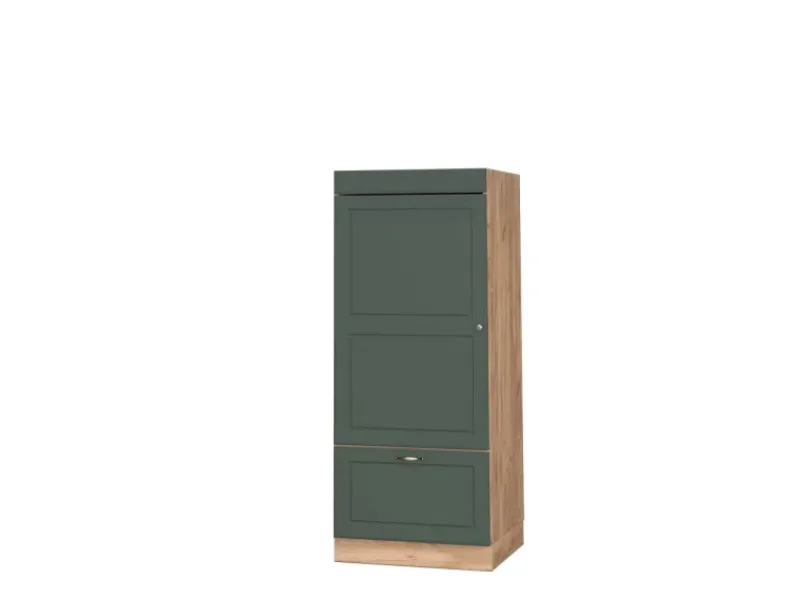 Herde|Küchenschränke<Vicco Mikrowellenschrank Fame-Line Grün-Gold Landhaus/Goldkraft Eiche 60 cm