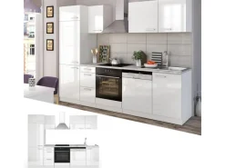 Sale Vicco Optima Küchenzeile 270 cm ohne ArbeitsplatteOptima ohne E-Geräte Weiß