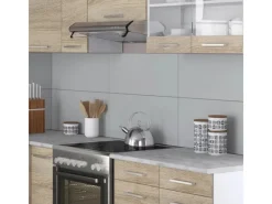 Online Vicco Rick Eckküche Weiß/Sonoma 227 x 167 cm AP Marmor mit LED-LeistenRick ohne E-Geräte
