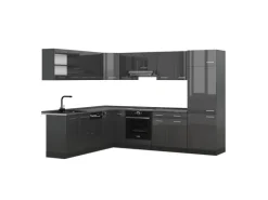 Online Vicco R-Line Eckküche Hochglanz/ 227 x 287 cm AP ohne E-Geräte Anthrazit