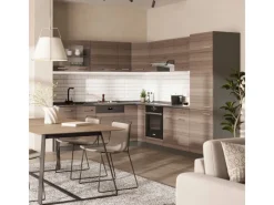 Vicco R-Line Eckküche /Anthrazit 227 x 287 cm AP Anthrazit ohne E-Geräte Edelgrau