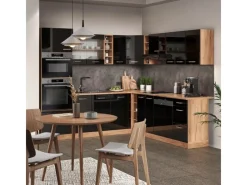 Kücheninseln|Winkelküchen<Vicco R-Line Eckküche /Goldkraft Eiche 237 x 247 cm AP Eiche ohne E-Geräte