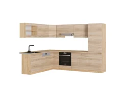 Vicco R-Line Eckküche Sonoma/Goldkraft Eiche 227 x 287 cm AP Eiche ohne E-Geräte< Winkelküchen|Einbauküchen