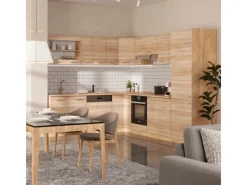 Vicco R-Line Eckküche Sonoma/Goldkraft Eiche 227 x 287 cm AP Eiche ohne E-Geräte< Winkelküchen|Einbauküchen
