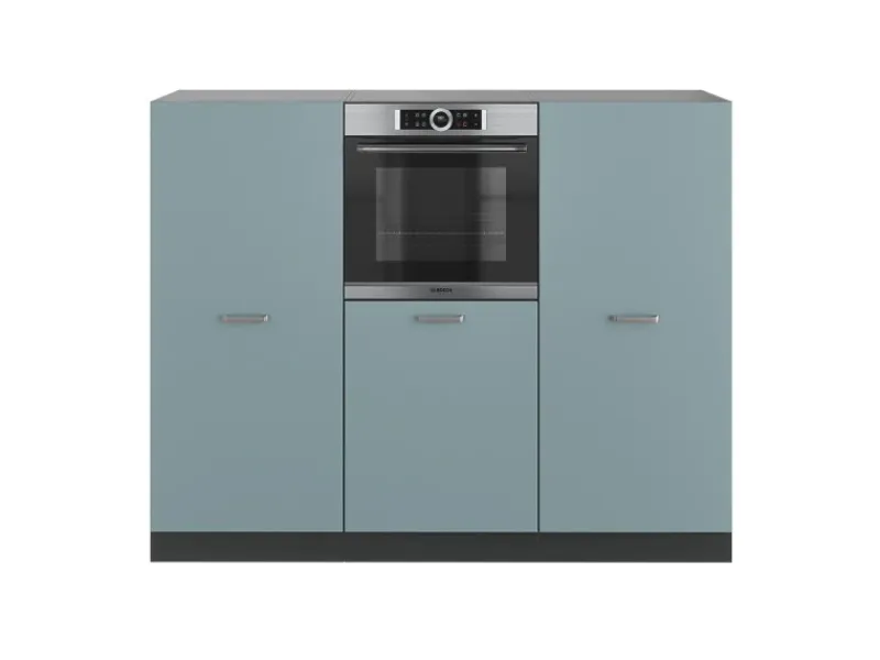 New Vicco R-Line Einbauküche Blau-Grau/Anthrazit 180 cm ohne Arbeitsplatte ohne E-Geräte Blaugrau