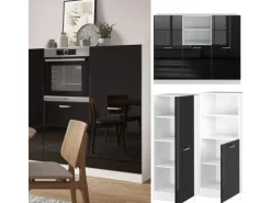 Vicco R-Line Einbauküche /Weiß 180 cm ohne Arbeitsplatte ohne E-Geräte< Einbauküchen