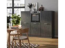 Zubehör Für Küchenarmatur<Vicco R-Line Einbauküche Schwarz Beton/Anthrazit 180 cm ohne Arbeitsplatte ohne E-Geräte