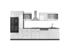 Einbauküchen<Vicco R-Line Küche /Anthrazit 350 cm mit Hochschrank ohne E-Geräte