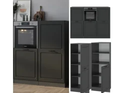Einbauküchen<Vicco R-Line Küchenblock Landhaus/ 180 cm ohne Arbeitsplatte ohne E-Geräte