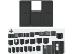 Einbauküchen<Vicco R-Line Küchenblock Landhaus/ 180 cm ohne Arbeitsplatte ohne E-Geräte
