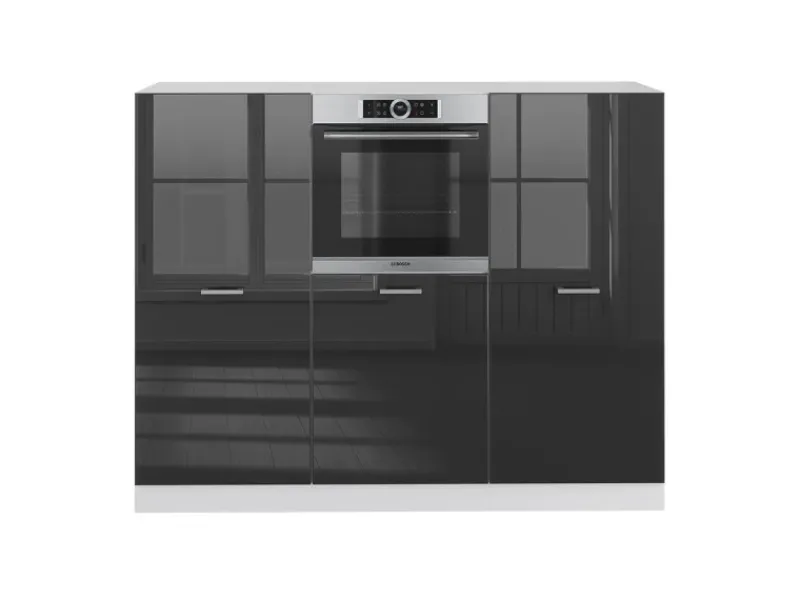 Einbauküchen<Vicco R-Line Küchenblock /Weiß 180 cm ohne Arbeitsplatte ohne E-Geräte