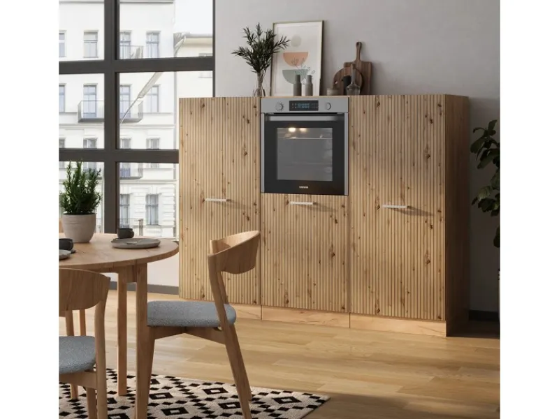 Hot Vicco R-Line Küchenblock Artisan-Eiche/Goldkraft Eiche 180 cm ohne Arbeitsplatte ohne E-Geräte Artisan Eiche