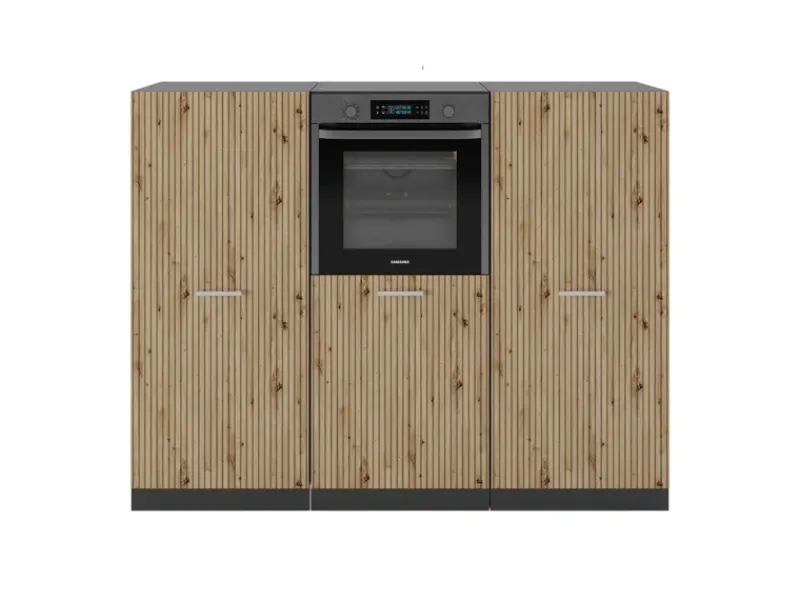 Einbauküchen<Vicco R-Line Küchenblock Artisan Eiche/Anthrazit 180 cm ohne Arbeitsplatte ohne E-Geräte