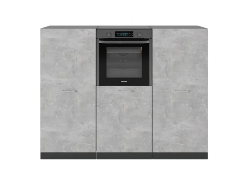 Sale Vicco R-Line Küchenblock /Anthrazit 180 cm ohne Arbeitsplatte ohne E-Geräte Beton
