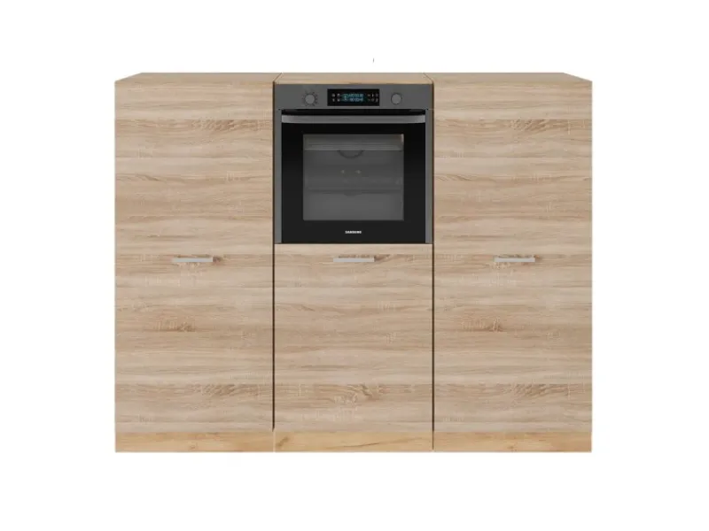 New Vicco R-Line Küchenblock Sonoma/Goldkraft Eiche 180 cm ohne Arbeitsplatte ohne E-Geräte Sonoma Eiche