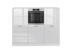 Discount Vicco R-Line Küchenblock Hochglanz/ 180 cm ohne Arbeitsplatte ohne E-Geräte Weiß