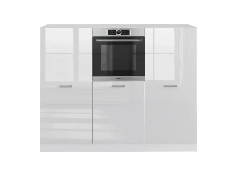Discount Vicco R-Line Küchenblock Hochglanz/ 180 cm ohne Arbeitsplatte ohne E-Geräte Weiß