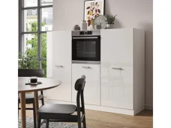 Discount Vicco R-Line Küchenblock Hochglanz/ 180 cm ohne Arbeitsplatte ohne E-Geräte Weiß