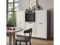Vicco R-Line Küchenblock Weiß Landhaus/Anthrazit 180 cm ohne Arbeitsplatte ohne E-Geräte< Single-Küchen|Pantryküchen