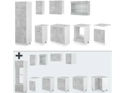Einbauküchen<Vicco R-Line Küchenzeile 300 cm AP Marmor ohne E-Geräte