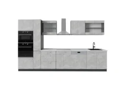 Sale Vicco R-Line Küchenzeile /Anthrazit 350 cm AP Marmor ohne E-Geräte Beton