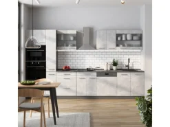 Sale Vicco R-Line Küchenzeile /Anthrazit 350 cm AP Marmor ohne E-Geräte Beton