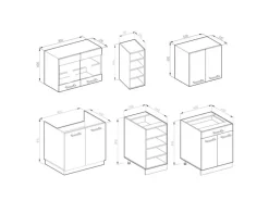 Single-Küchen|Einbauküchen<Vicco R-Line Singleküche Goldkraft Eiche/Anthrazit 160 cm ohne Arbeitsplatte ohne E-Geräte
