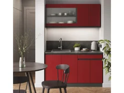 Online Vicco R-Line Singleküche /Anthrazit 140 cm AP Anthrazit ohne E-Geräte Rot
