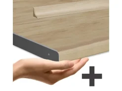 Best Vicco R-Line Singleküche Sonoma/Weiß 160 cm AP Eiche ohne E-Geräte Sonoma-Weiß