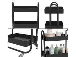 Vicco Rollregal Tron Rollbare Küchen-Minibar 46x79 cm< Küchenregale