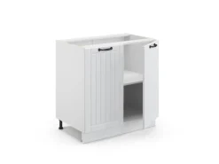 Vicco Spülenunterschrank Fame-Line Landhaus/ 80 cm mit Regal ohne Arbeitsplatte< Küchenschränke