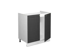 Vicco Spülenunterschrank Fame-Line -Gold/Weiß 80 cm ohne Arbeitsplatte< Küchenschränke|Einbauküchen