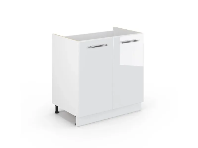 Vicco Spülenunterschrank Fame-Line Hochglanz/ 80 cm ohne Arbeitsplatte< Einbauküchen|Küchenschränke