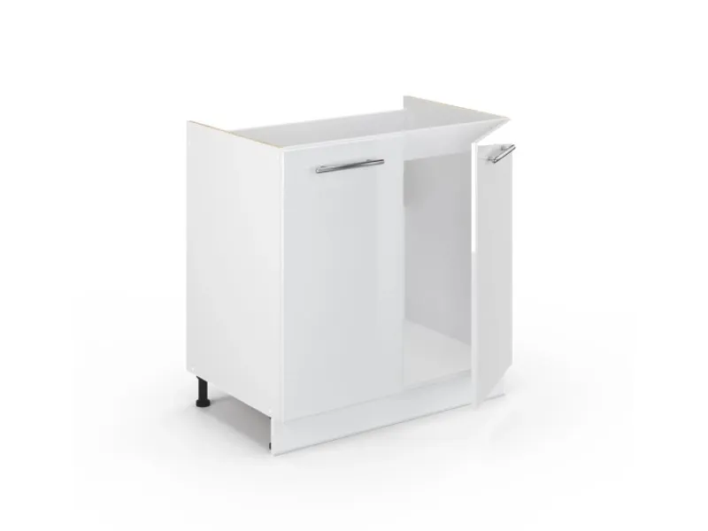 Vicco Spülenunterschrank Fame-Line Hochglanz/ 80 cm ohne Arbeitsplatte< Einbauküchen|Küchenschränke