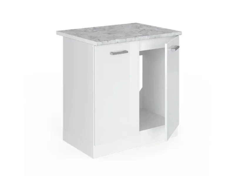 Küchenschränke<Vicco Spülenunterschrank R-Line Küchenunterschrank für die Spüle Hochglanz/ 80 cm AP Marmor
