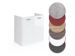 Vicco Spülenunterschrank R-Line Hochglanz/ 80 cm ohne Arbeitsplatte< Küchenschränke