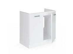 Vicco Spülenunterschrank R-Line Hochglanz/ 80 cm AP Anthrazit< Küchenschränke