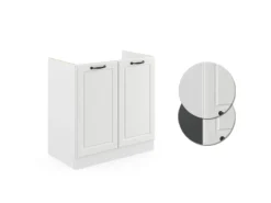 Küchenschränke<Vicco Spülenunterschrank R-Line Landhaus/ 80 cm ohne Arbeitsplatte