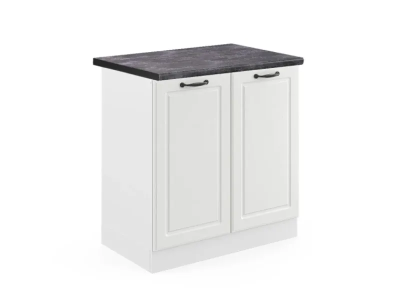Sale Vicco Spülenunterschrank R-Line Landhaus/ 80 cm AP Anthrazit Weiß