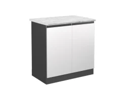 Küchenschränke<Vicco Spülenunterschrank R-Line Küchenunterschrank für die Spüle /Anthrazit AP Marmor