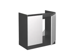 Küchenschränke<Vicco Spülenunterschrank R-Line Küchenunterschrank für die Spüle /Anthrazit AP Marmor