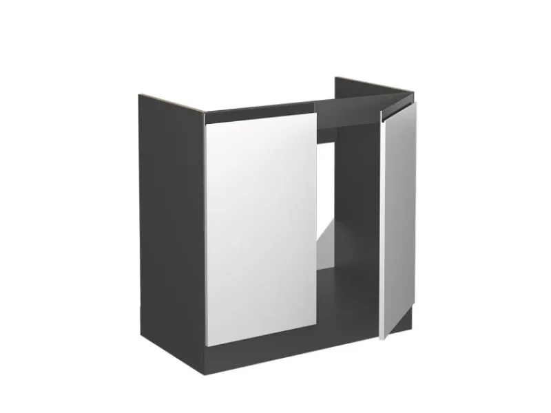 Küchenschränke<Vicco Spülenunterschrank R-Line Küchenunterschrank für die Spüle /Anthrazit AP Marmor