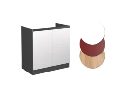Küchenschränke<Vicco Spülenunterschrank R-Line Küchenunterschrank für die Spüle /Anthrazit AP Marmor